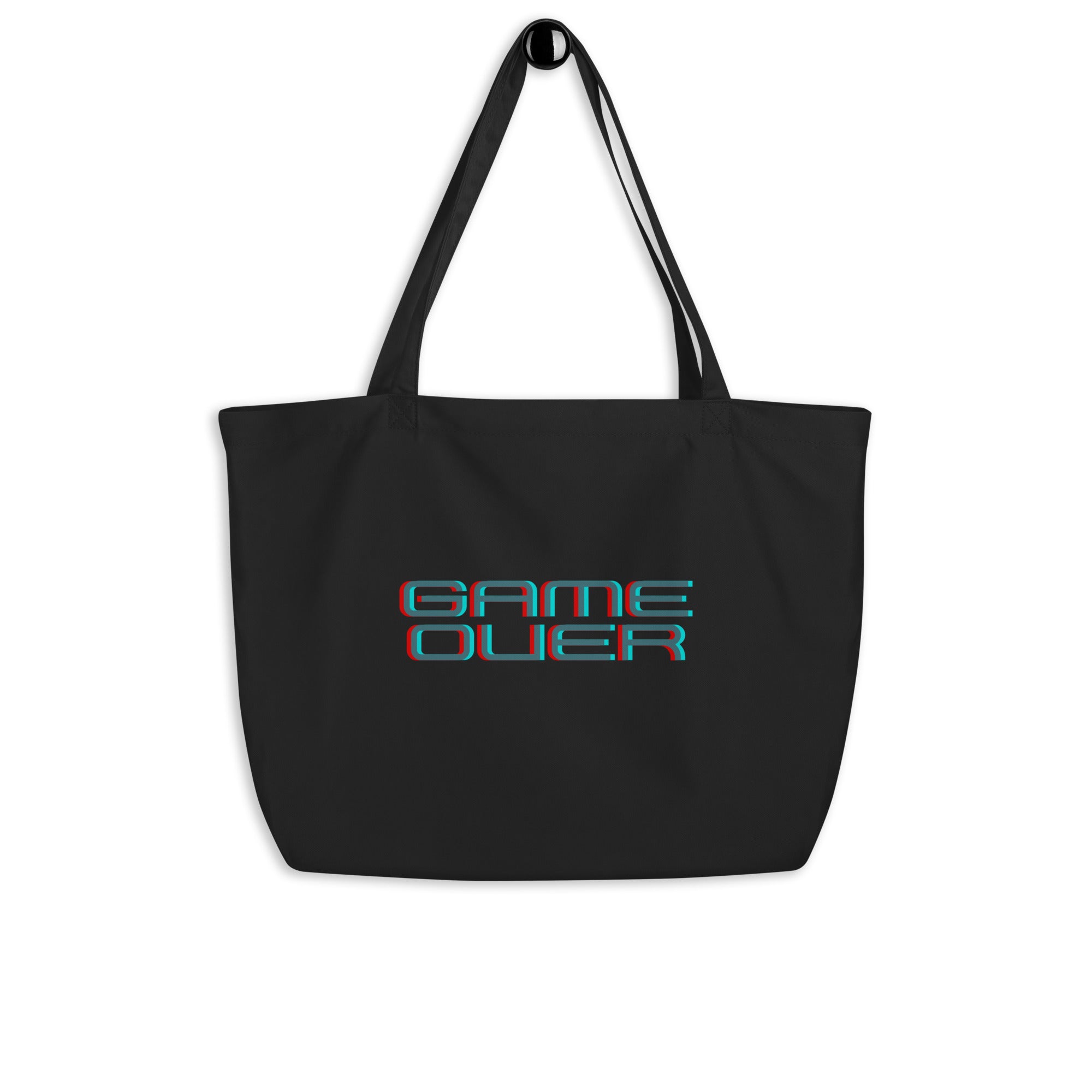 Game Over Large Organic Denim Eco Tote 100% certified organic cotton 3/1 twill Baby Girl Tote Bag100% certified organic cotton 3/1 twill Eco Tote Bag100% certified organic cotton 3/1 twill Large Baby Tote Bag - PUBLIQTEE